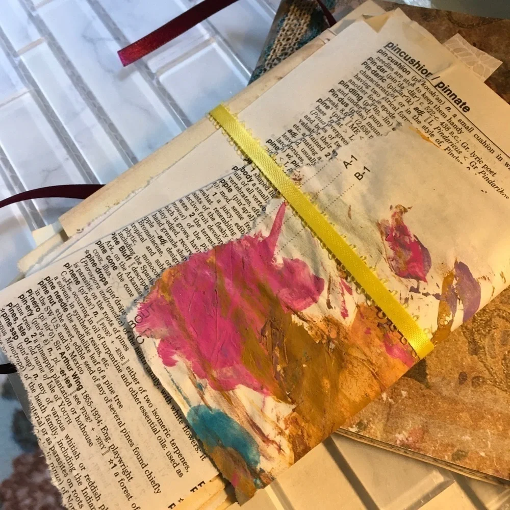 Handmade Journal 5x6 50 Pages Ephemera